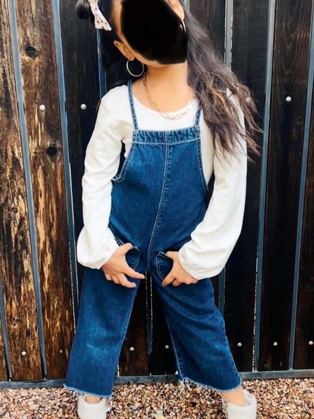 Zara Girls Join Life denim romper overalls | sz 8